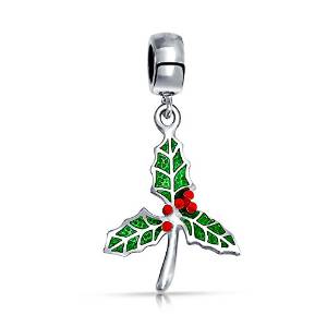 Pandora Holly Leaf Dangle Charm