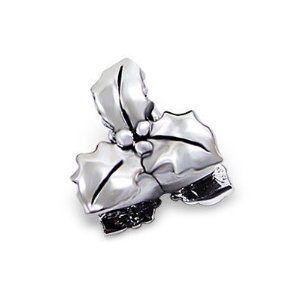 Pandora Holly Mistletoe Leaf Charm image