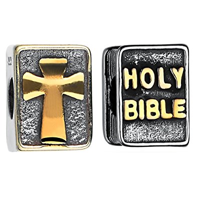 Pandora Holy Bible With Engraved Cross Charm