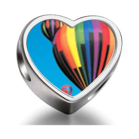 Pandora Hot Air Balloon Heart Photo Charm