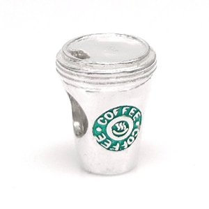 Pandora Hot Drink Green Coffee Cup Charm