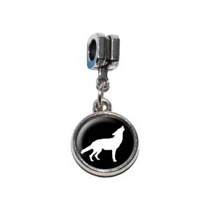 Pandora Howling Wolf Dangle Charm