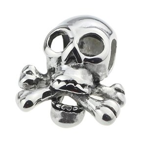 Pandora Human Skull Bones Charm