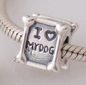 Pandora I Heart My Dog Charm