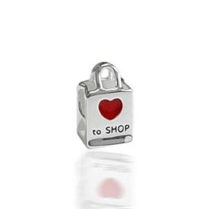 Pandora I Heart Shopping Bag Charm