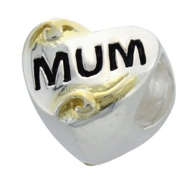 Pandora I Love Mum Cube Sterling Silver Charm image