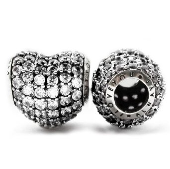 Pandora I Love You Always Limited Edition White Pave CZ Austrian Crystals Charm