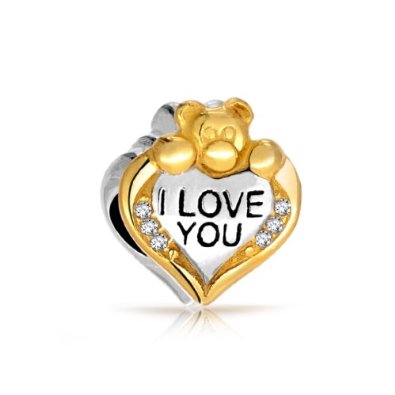 Pandora I Love You Best Friend Sterling Silver Charm image