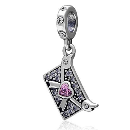 Pandora I Love You Envelope Dangle Charm image