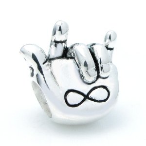 Pandora I Love You Hand Style Charm image