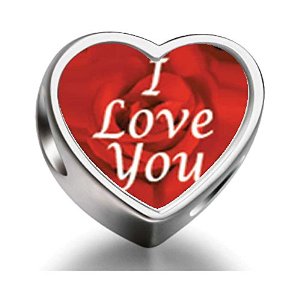 Pandora I Love You Heart Photo Charm image