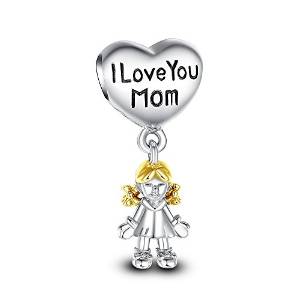 Pandora I Love You Mom Charm image