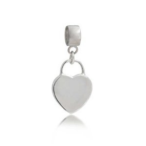 Pandora ID Tag Heart Dangle Charm