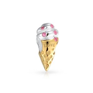 Pandora Ice Cream Cone Gold Plated Charm