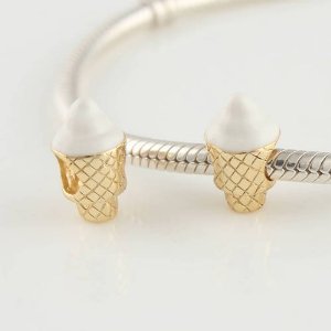 Pandora Icecream Cone Gold Plated Charm