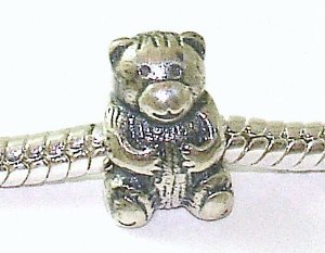 Pandora Idle Teddy Bear Charm image
