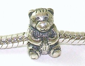 Pandora Idle Teddy Bear Charm