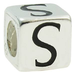 Pandora Initial Letter S On Dice Sterling Silver Charm
