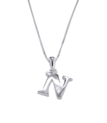 Pandora Initial N Pendant Sterling Silver Charm image