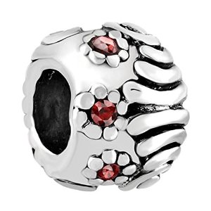 Pandora July Birthstone Crystal Floral Charm