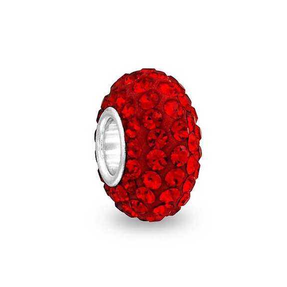 Pandora July Birthstone Ruby Frosted Glass Charm