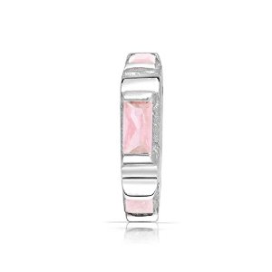 Pandora June Birthstone Pink CZ Charm image