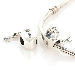 Pandora Key To My Heart Dangle Charm image