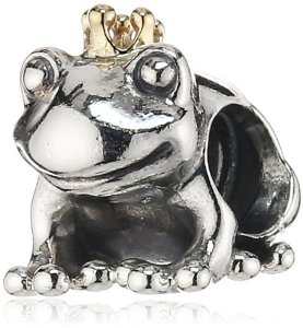 Pandora King Frog Two Tone Charm