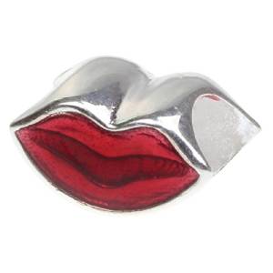 Pandora Kiss Me Red Enamel Lip Charm image