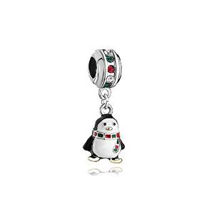 Pandora Lampwork Glass Penguin Charm image