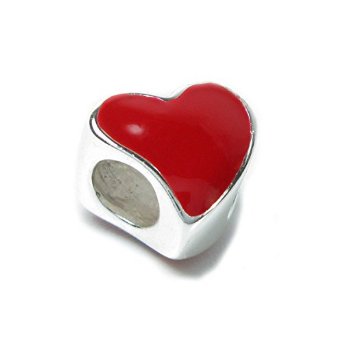 Pandora Large Red Enamel Heart Charm