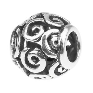 Pandora Lattice Work Cloud Swirl Charm