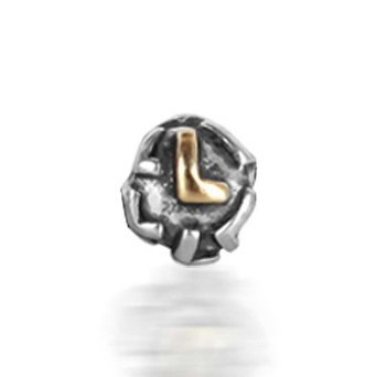 Pandora Letter L Alphabet Screw Core Charm