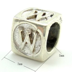 Pandora Letter W Dice Cube Charm