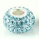 Pandora Light Blue Crystal Charm image