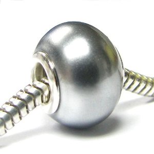 Pandora Light Grey Pearl Charm