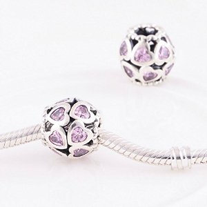 Pandora Light Rosaline With Crystal Charm