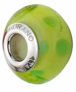 Pandora Lime Crystal Glass Charm