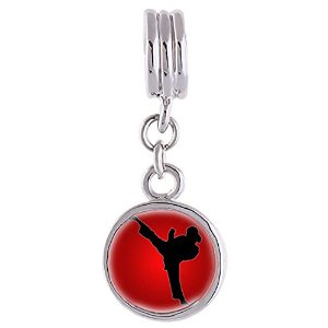 Pandora London Olympics Female Taekwondo Photo Charm