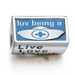 Pandora Love Being A Nurse Photo Charm image