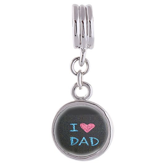 Pandora Love Dad Photo Flower Charm