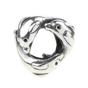 Pandora Love Dolphin Kissing Charm