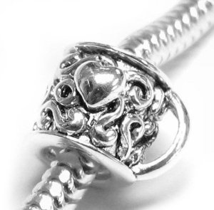 Pandora Love Heart Coffee Cup Charm