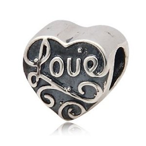Pandora Love Heart Floral Charm image