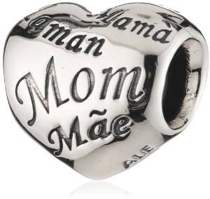 Pandora Love Mom Heart Engraved Charm