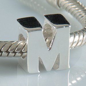 Pandora M Initial Letter Charm