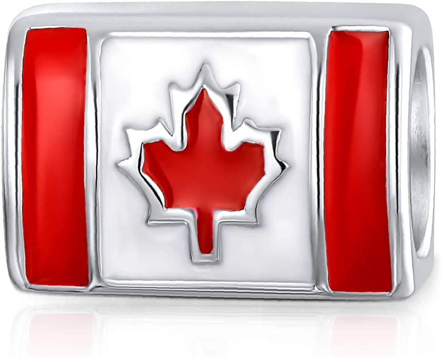 Pandora Maple Leaf Patriotic Canada Flag Charm