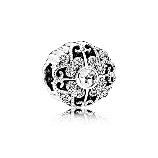 Pandora March Birthstone Bloom Aquamarine Charm