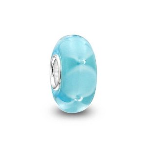 Pandora Milky Simulated Turquoise Glass Charm