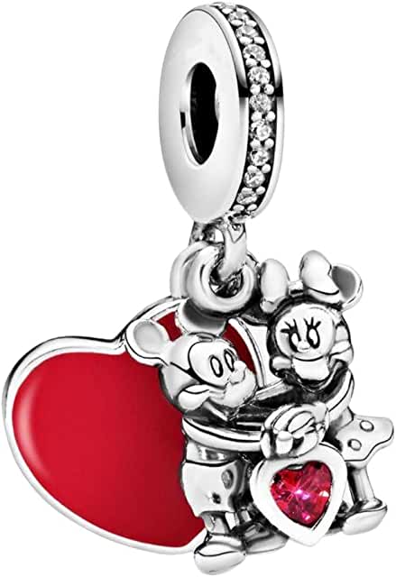 Pandora Minnie Mouse Glass And Silver Charm image